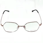 Elegant Rose Gold Hexagonal Eyeglasses