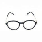 Elegant black round eyeglasses