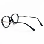 Elegant black round eyeglasses - Image 3