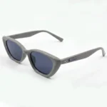 Modern Grey Cat-Eye Sunglasses - Image 3