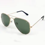 Classic Green Aviator Sunglasses - Image 3