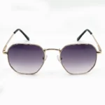 Elegant Gold-Tone Square Sunglasses