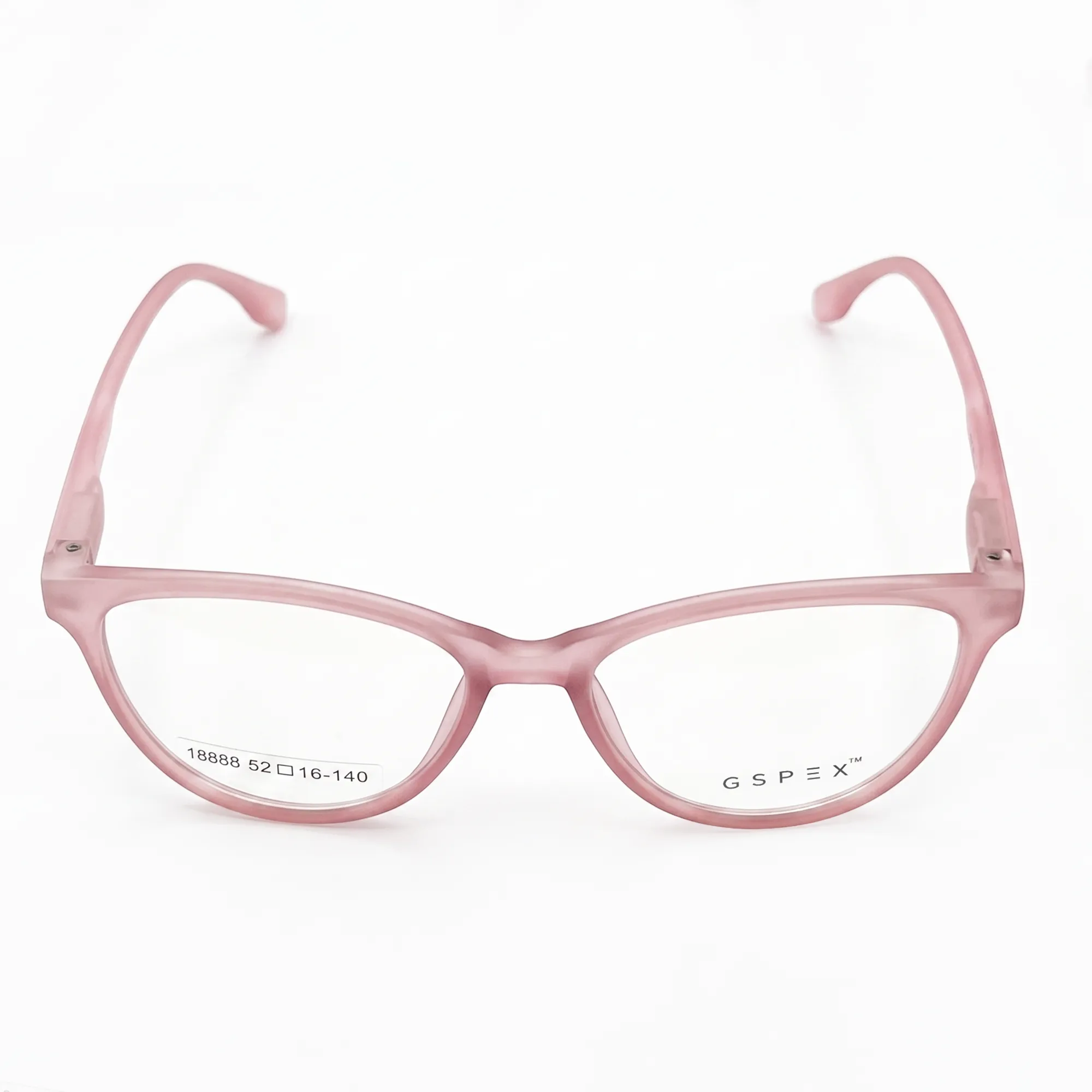 Front view (48) Elegant Pink Cat-Eye Eyeglasses - Image 1