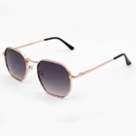 Elegant Gold-Tone Square Sunglasses - Image 3
